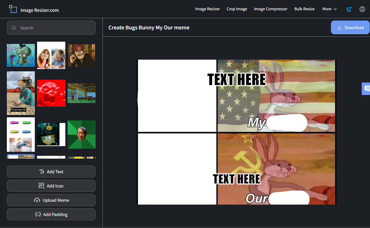 https://imageresizer.com/meme-generator/edit/bugs-bunny-my-our